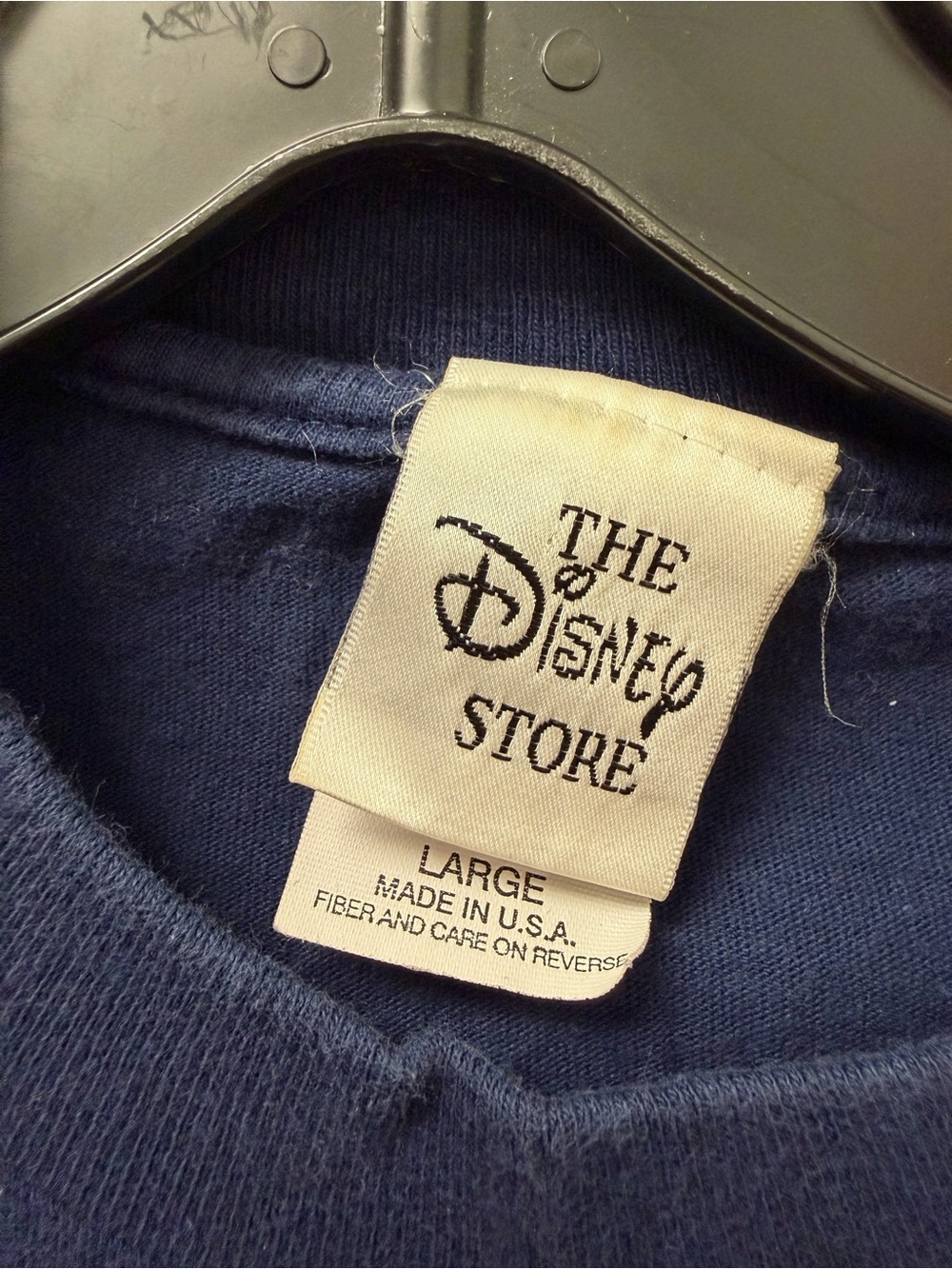 Disney Navy Blue Crewneck T-Shirt with White Tag - Picture 2 of 2